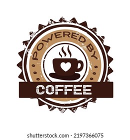 Coffee t-shirt design vector template