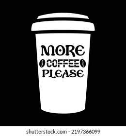 Coffee t-shirt design vector template