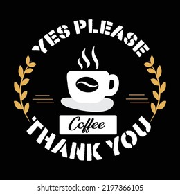 Coffee t-shirt design vector template