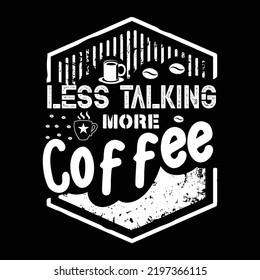 Coffee t-shirt design vector template