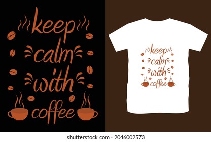 coffee tshirt design vector unique  
