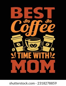 coffee t-shirt design, vintage, cat, mom, 