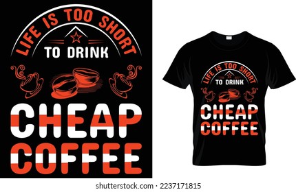  coffee t-shirt design.custom coffee t-shirt design.