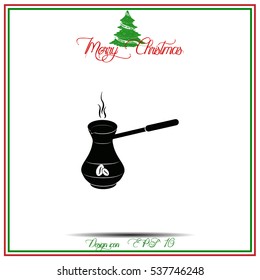 Coffee turk icon. Coffee maker icon.