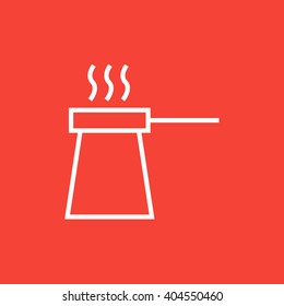 Coffee turk line icon.