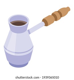 Coffee turka icon. Isometric of Coffee turka vector icon for web design isolated on white background