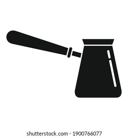 Coffee turka icon. Simple illustration of coffee turka vector icon for web design isolated on white background