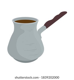 coffee turkish jar design of drink caffeine breakfast and beverage theme Vector illustration
