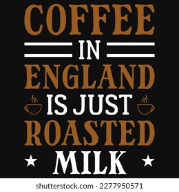 Coffee typographic tshirt design vector design 