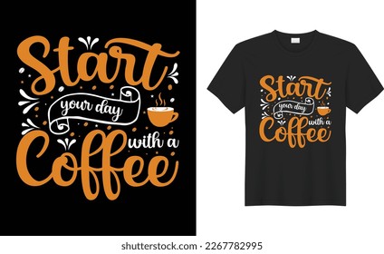 Coffee Typography, calligraphy, lettering, Hand drawing, poster, funny print Vector t-shirt design. Vintage, Good, best, hot, smell, love quote SVG cut files. Drink, text, black, slogan, inspirational