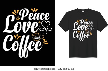 Coffee Typography, calligraphy, lettering, Hand drawing, poster, funny print Vector t-shirt design. Vintage, Good, best, hot, smell, love quote SVG cut files. Drink, text, black, slogan, motivation, 