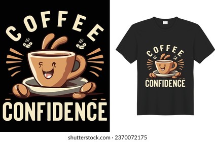 Coffee Typography, calligraphy, lettering, Hand drawing, poster, funny print Vector t-shirt design. Vintage, Good, best, hot, smell, love quote  files. Drink, text, black, slogan, inspirational