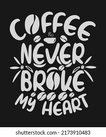 coffee typography creative t shirt design coffee shirt 