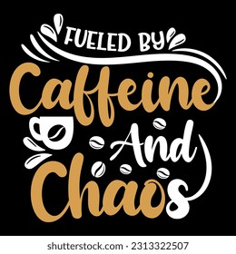 Coffee typography custom retro vintage print design