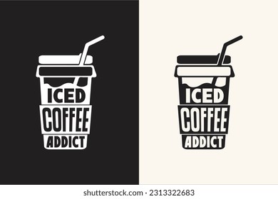 Coffee typography custom retro vintage print design