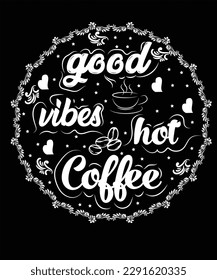 Coffee Typography single T-shirt Design