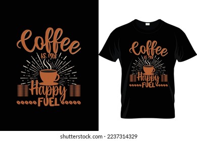 COFFEE TYPOGRAPHY T SHIRT DESIGN