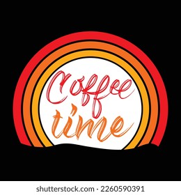Coffee typography t shirt design 