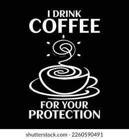 Coffee typography t shirt design 