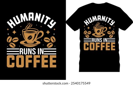 coffee typography t shirt design, cute design