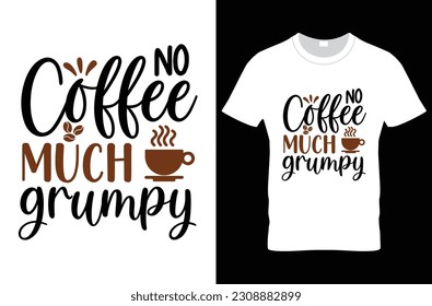 coffee typography t-shirt design, SVG T-shirt Design 