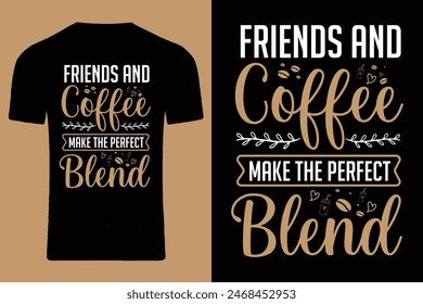 Coffee Typography T-shirt Design Template. Lettering T-shirt Design. Word Design Template