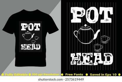 Coffee typography t-shirt design vector quotes with hand drawn lettering t shirt for pod. Print on mugs, tees, sticker, bags, poster, template, banner. Saved in EPS 10