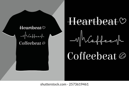 Coffee typography t-shirt design vector quotes with hand drawn lettering t shirt for pod. Print on mugs, tees, sticker, bags, poster, template, banner. Saved in EPS 10