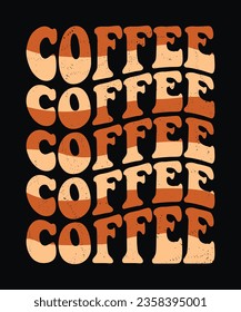 Coffee Typography t-shirt design for your business, vector template desing