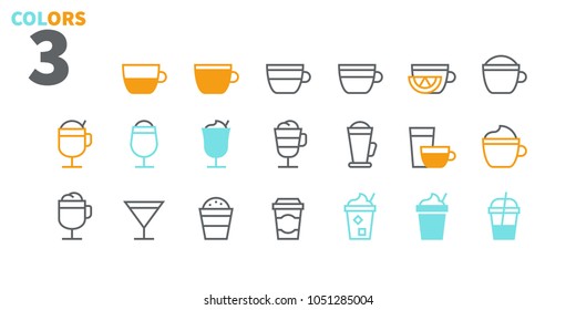 Coffee UI Pixel Perfect Well-crafted Vector Thin Line Icons 48x48 Ready for 24x24 Grid for Web Graphics and Apps. Simple Minimal Pictogram Part 1-1