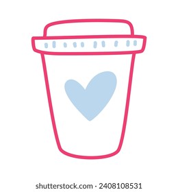 Kaffeevalentiner Tagesdesign-Elemente