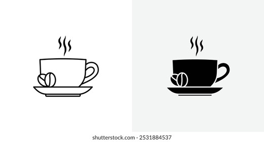 Coffee vecor icon set. Stock vector illustrator. EPS 10