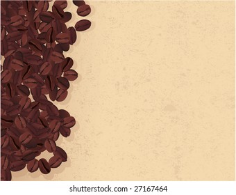 Coffee vector background