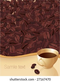 Coffee vector background