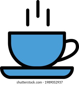 coffee vector color line icon