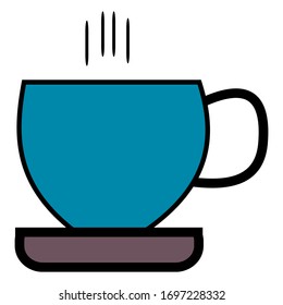 coffee vector flat color icon for app and web