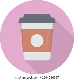 coffee vector flat color icon