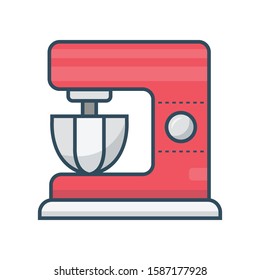 coffee vector flat color line icon 