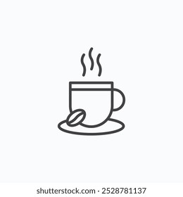 Coffee vector flat icon set.eps