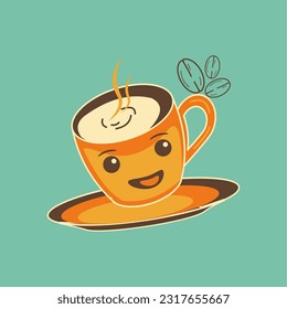 coffee vector, coffee in glass icon