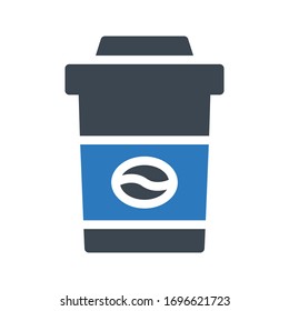 Brillensymbol für Kaffeezubereitung Vektorillustration 