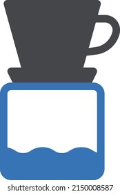 coffee vector glyph color icon