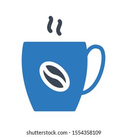 coffee vector glyph colour icon