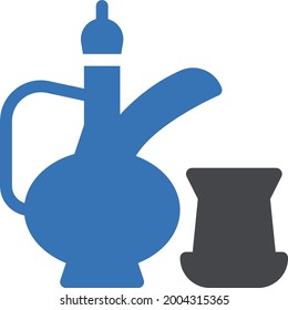 coffee vector glyph colour icon