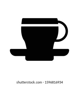 coffee vector glyph flat icon 