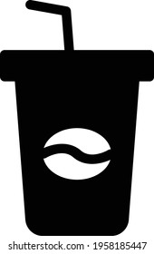 coffee vector glyph flat icon
