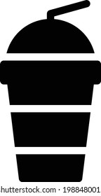 coffee vector glyph flat icon
