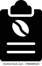 icono plano de glifo vector de café
