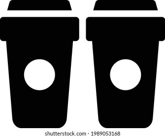 coffee vector glyph flat icon