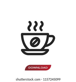 Coffee vector icon